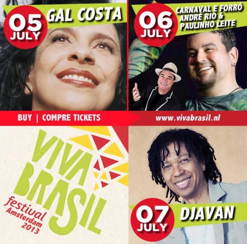 Festival Viva Brasil - shows brasileiros na Holanda - Amsterdam